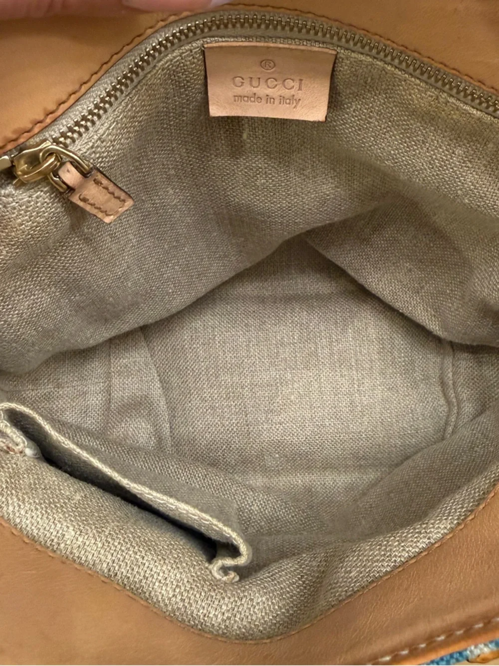 Gucci Bamboo Handle Floral Print Shoulder Bag | Style 140203 | Spring Summer - Picture 7 of 8